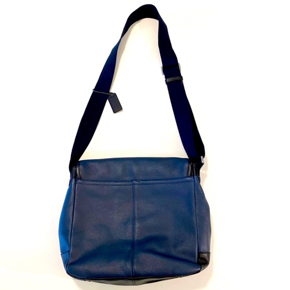 Men’s | Coach | Camden Leather Map Bag | Navy - Picture 2 of 16